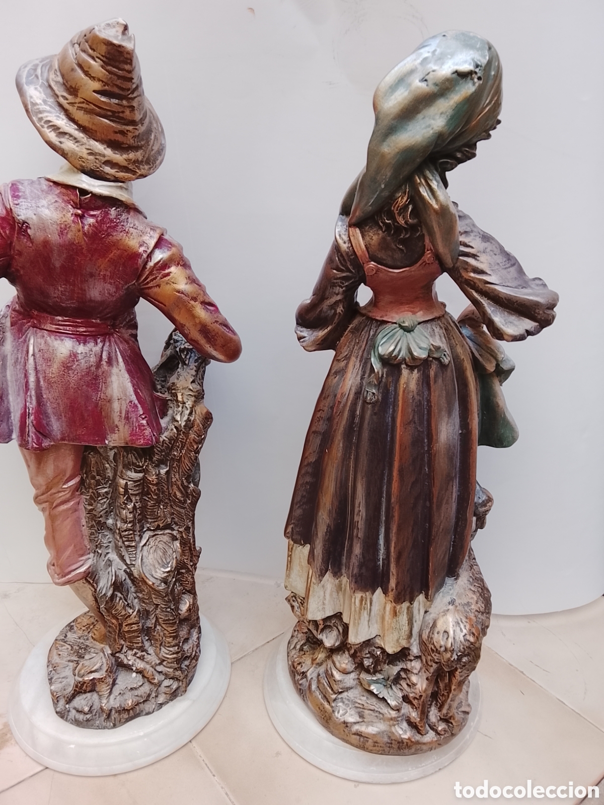 Arte: Pareja de huertanos con base de m&aacute;rmol - Foto 5