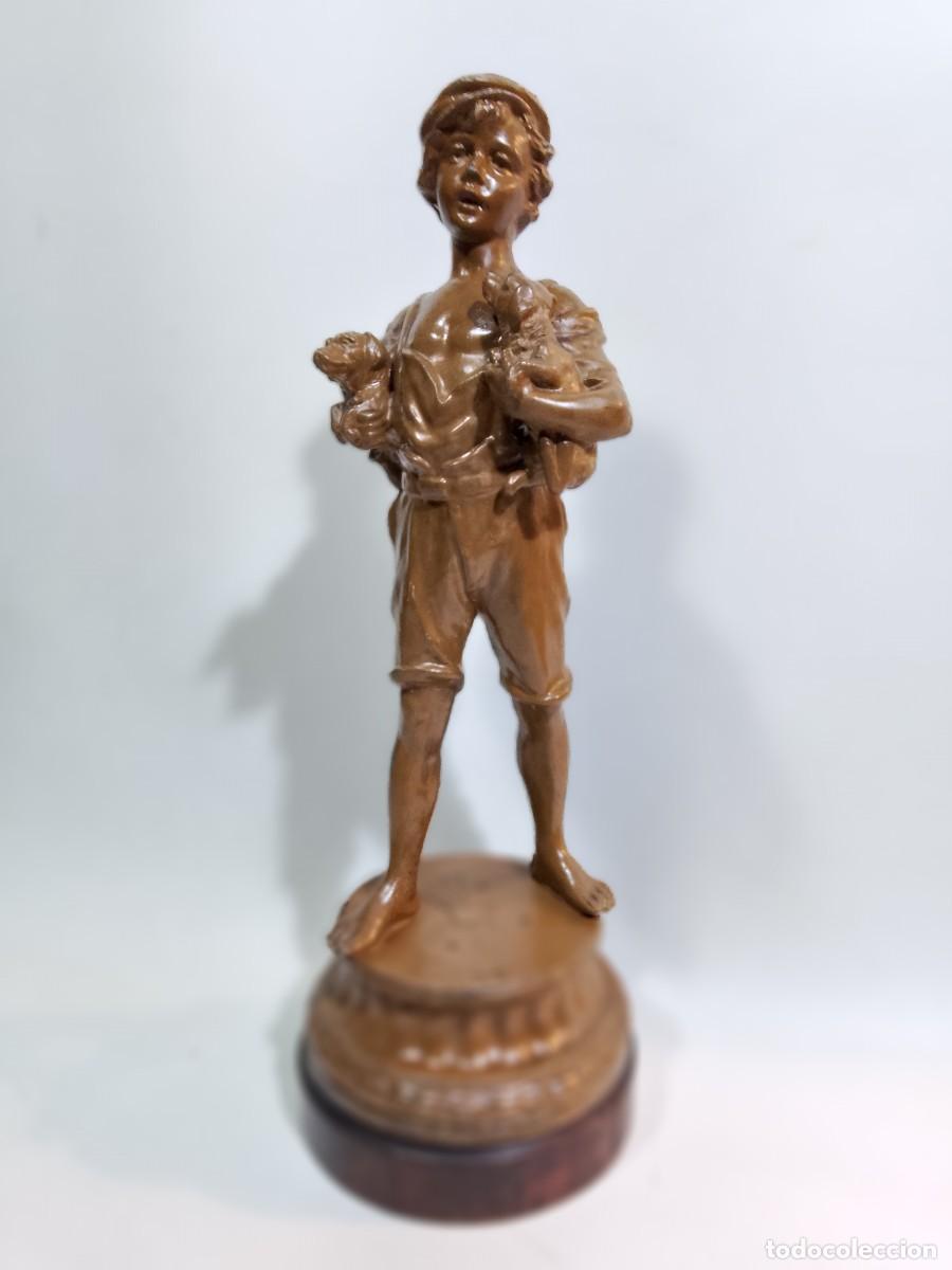 Arte: escultura de calamina-petit bronce- - Foto 1