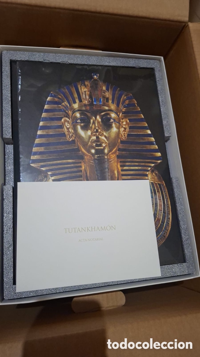 Arte: Tutankamon escultura y libro Skel - Foto 3