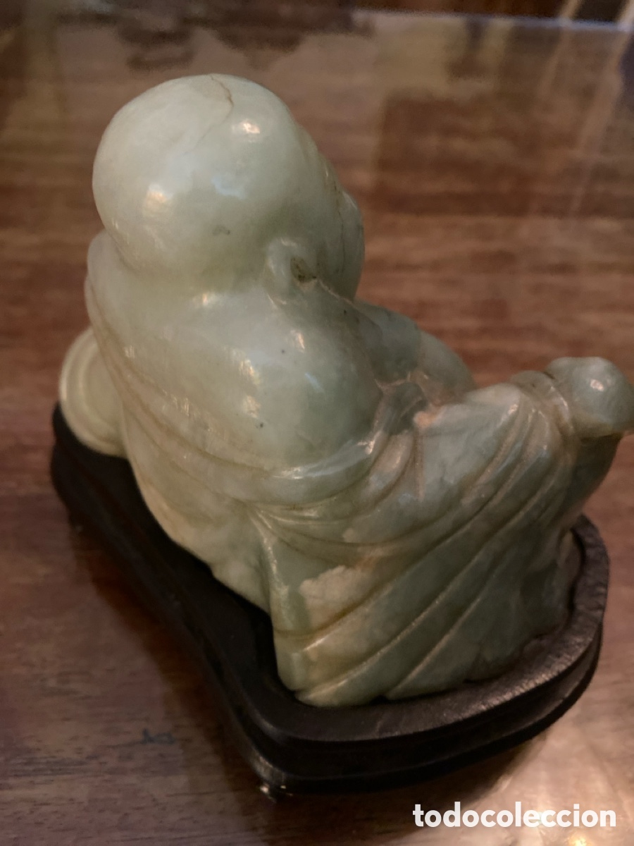 Arte: Gran Buda tallado en jade - Foto 2