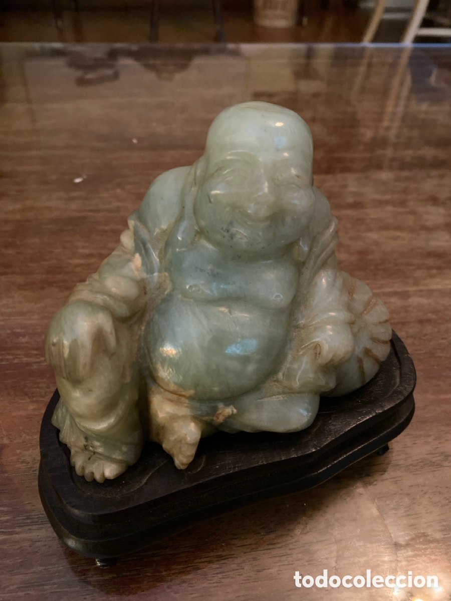 Arte: Gran Buda tallado en jade - Foto 1
