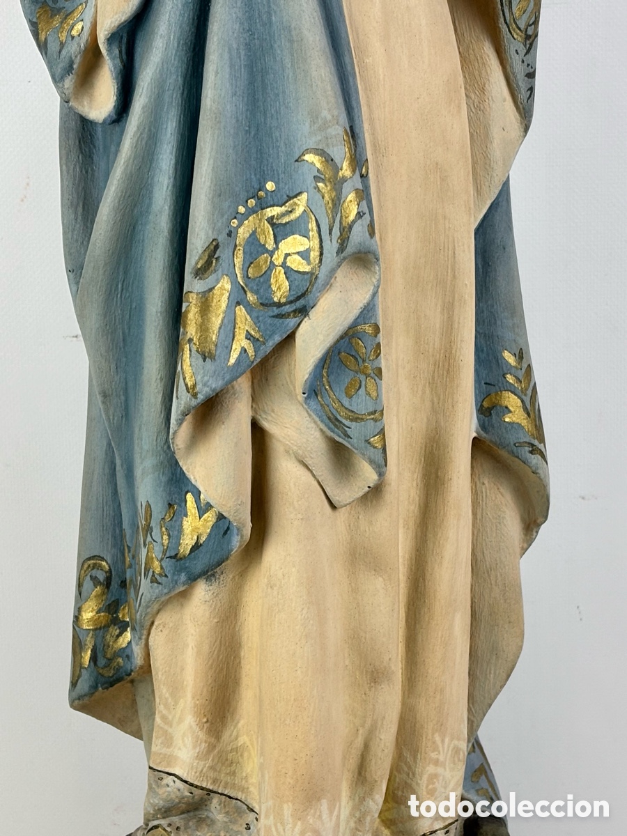 Arte: GRAN VIRGEN INMACULADA CONCEPCI&Oacute;N, SIGLO XIX - 88 CM - Foto 4
