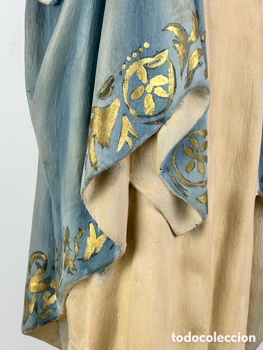 Arte: GRAN VIRGEN INMACULADA CONCEPCI&Oacute;N, SIGLO XIX - 88 CM - Foto 5