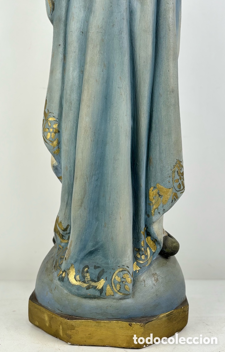 Arte: GRAN VIRGEN INMACULADA CONCEPCI&Oacute;N, SIGLO XIX - 88 CM - Foto 14
