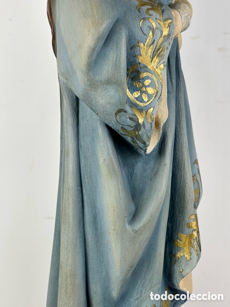 Arte: GRAN VIRGEN INMACULADA CONCEPCI&Oacute;N, SIGLO XIX - 88 CM - Foto 17