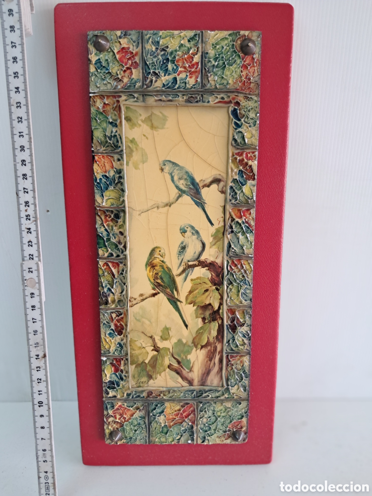 Arte: Cuadro antiguo emplomado - Foto 2
