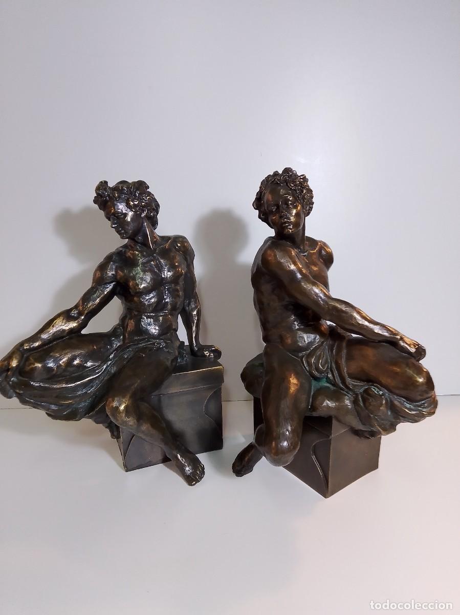 Arte: pareja de esculturas- - Foto 1