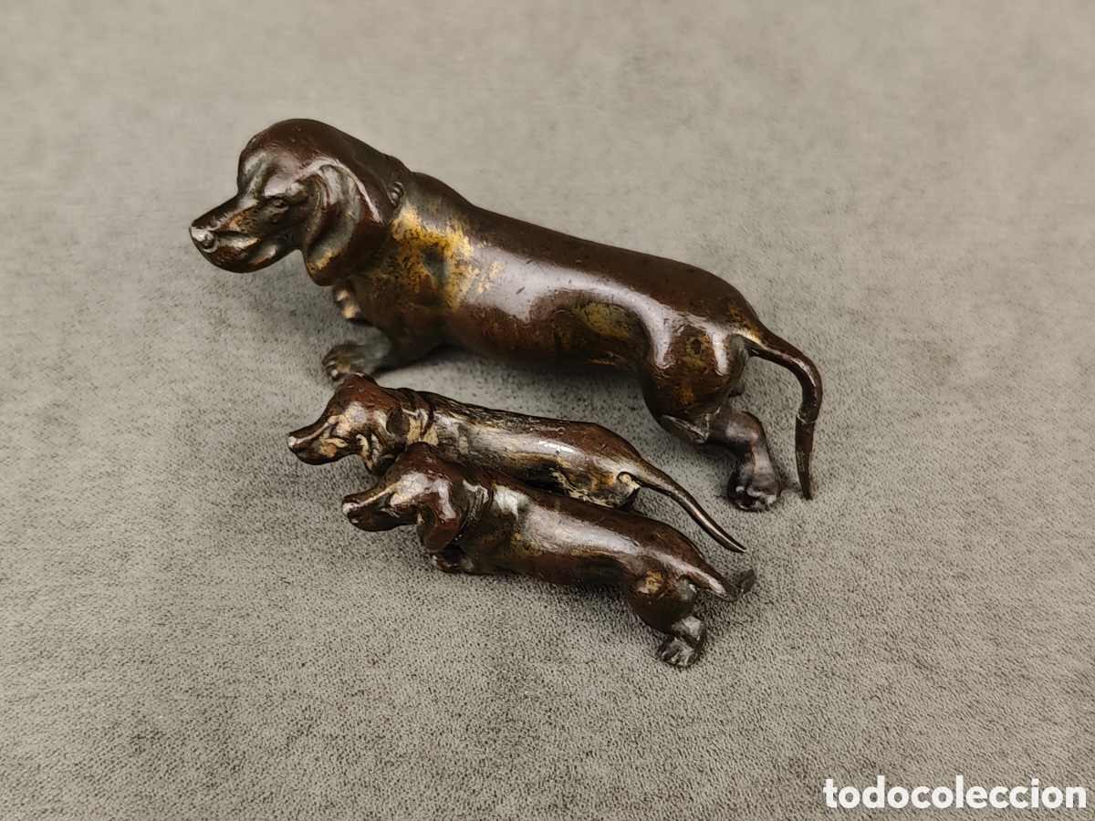 Arte: Antiguas Figuras Teckel de Plomo - Foto 5