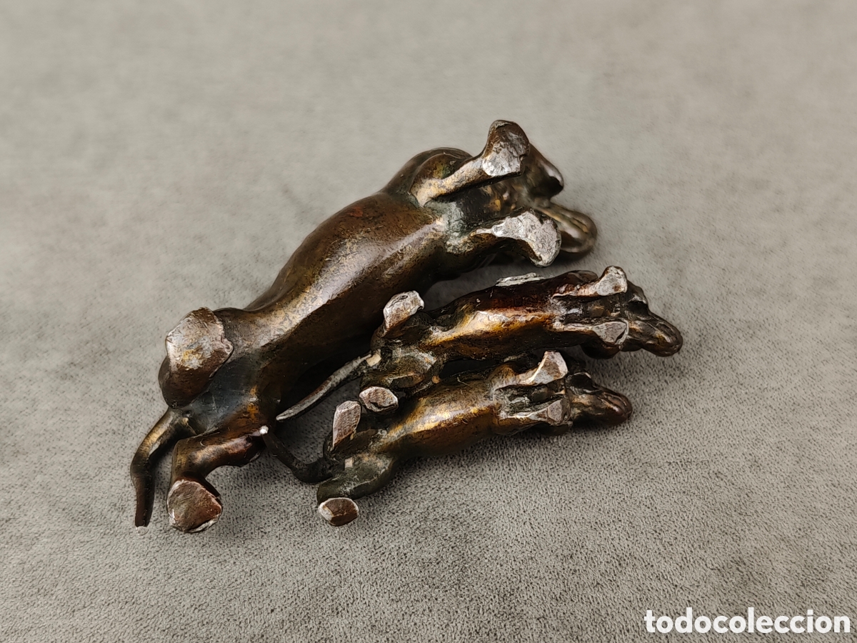 Arte: Antiguas Figuras Teckel de Plomo - Foto 10