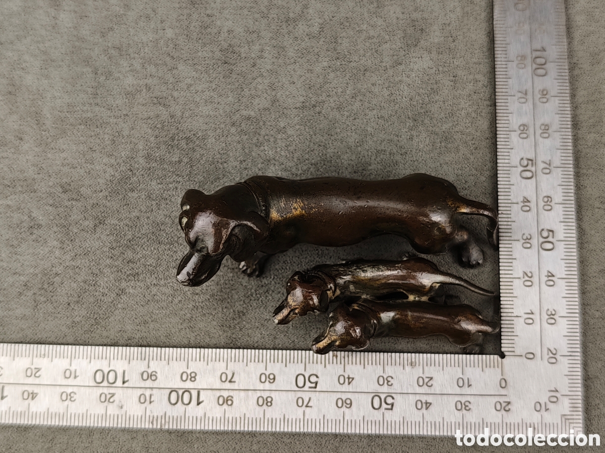 Arte: Antiguas Figuras Teckel de Plomo - Foto 11