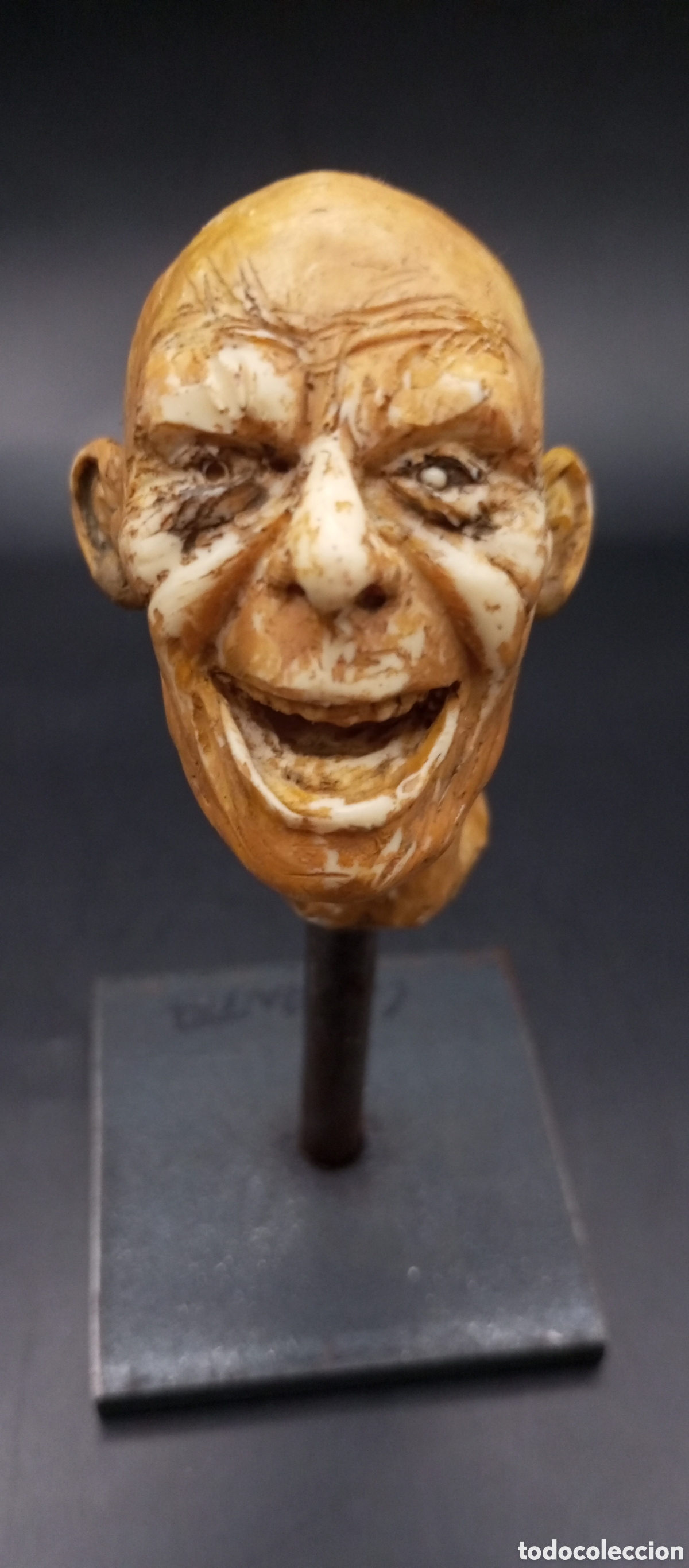 Kunst: ANDR&Eacute;S LASANTA. ESCULTURA DE RESINA POLICROMADA 13 cm .