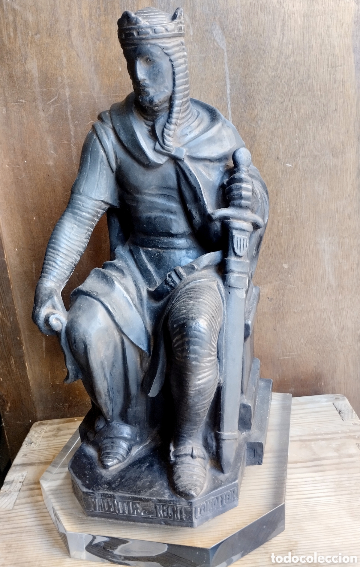 Arte: ESCULTURA DEL REY DON JAIME SENTADO - Foto 2