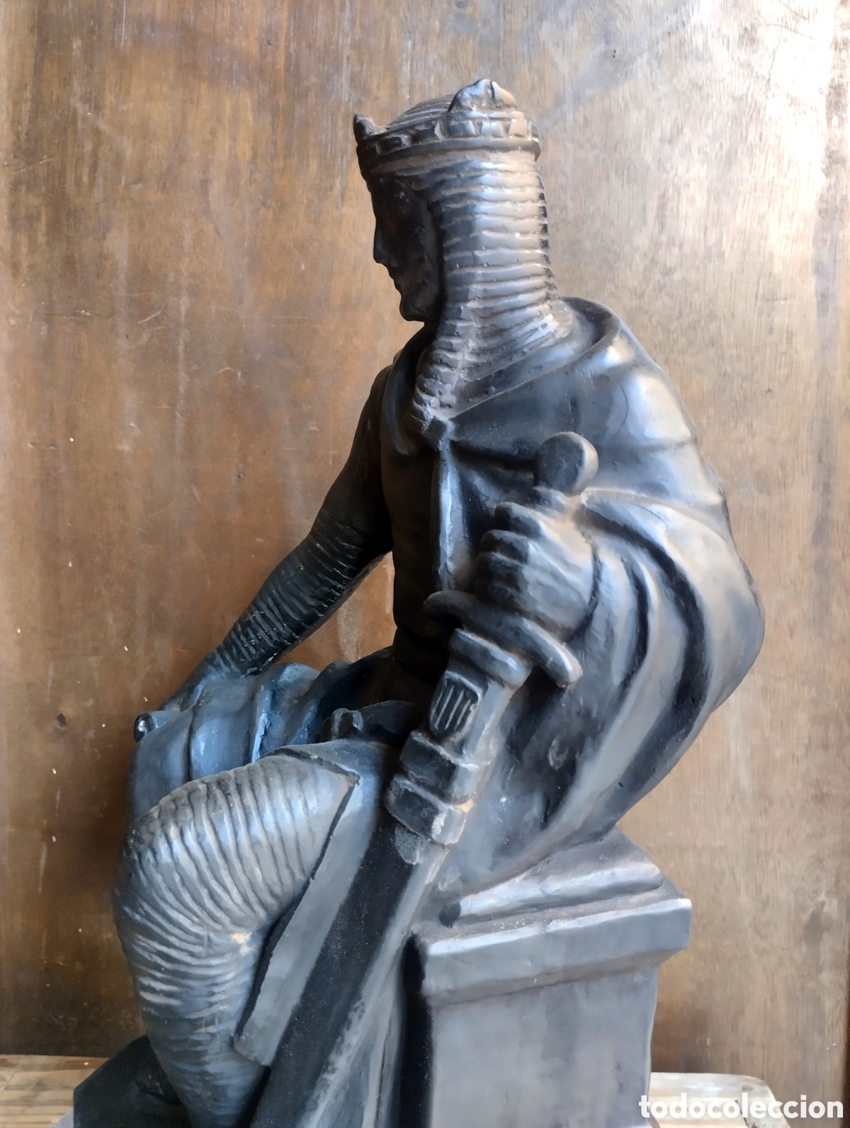 Arte: ESCULTURA DEL REY DON JAIME SENTADO - Foto 6