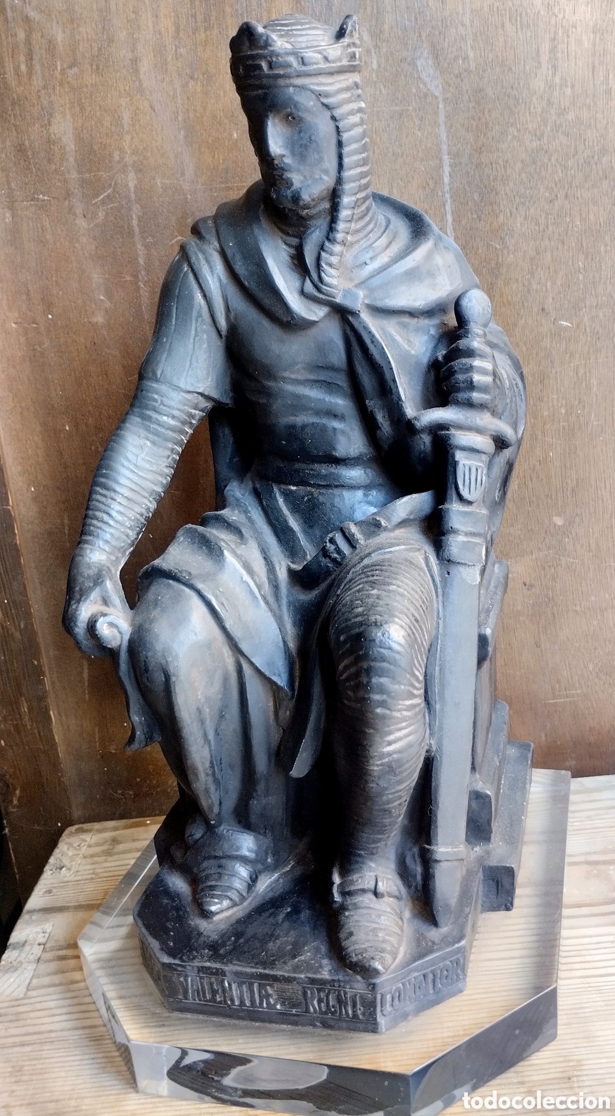 Arte: ESCULTURA DEL REY DON JAIME SENTADO - Foto 1