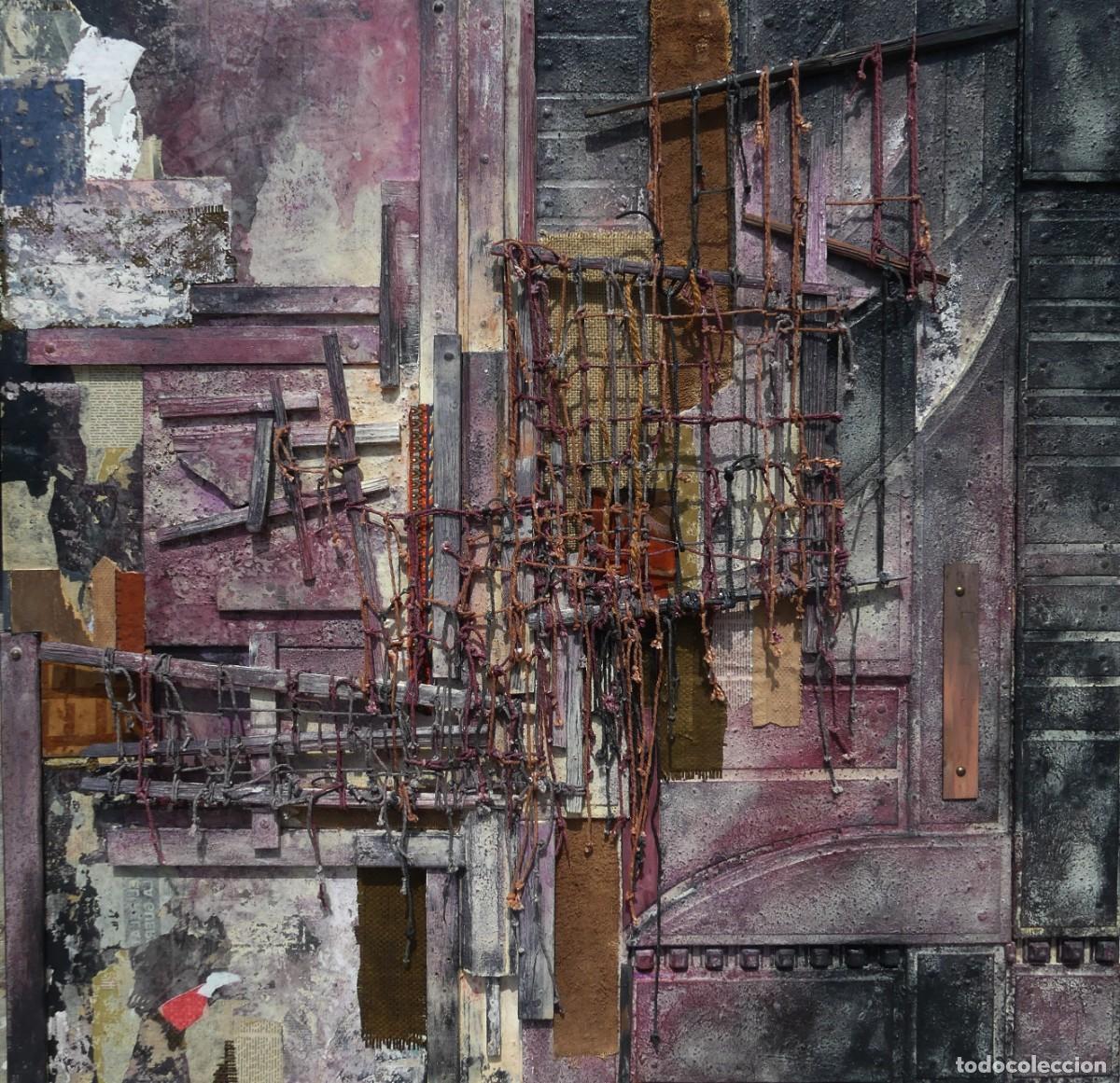 Arte: ESCULTURA MURAL ABSTRACTA DE JOSE SANZ SALA ( SOLO RECOGIDA)