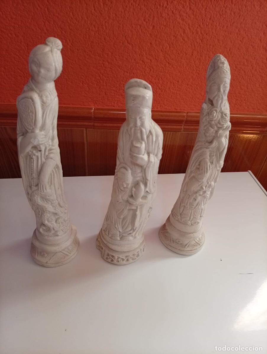 Arte: lote de tres figuras china - Foto 1