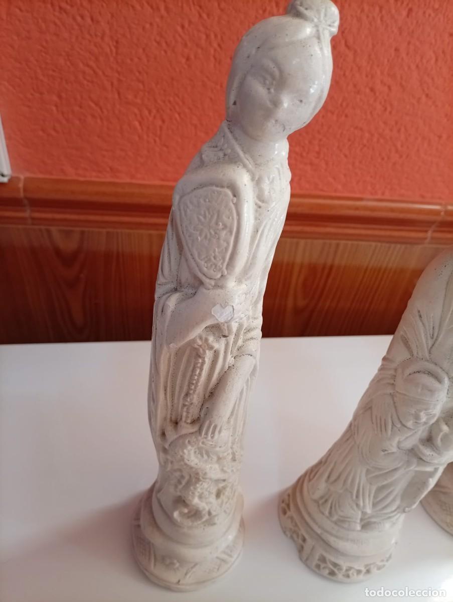 Arte: lote de tres figuras china - Foto 3