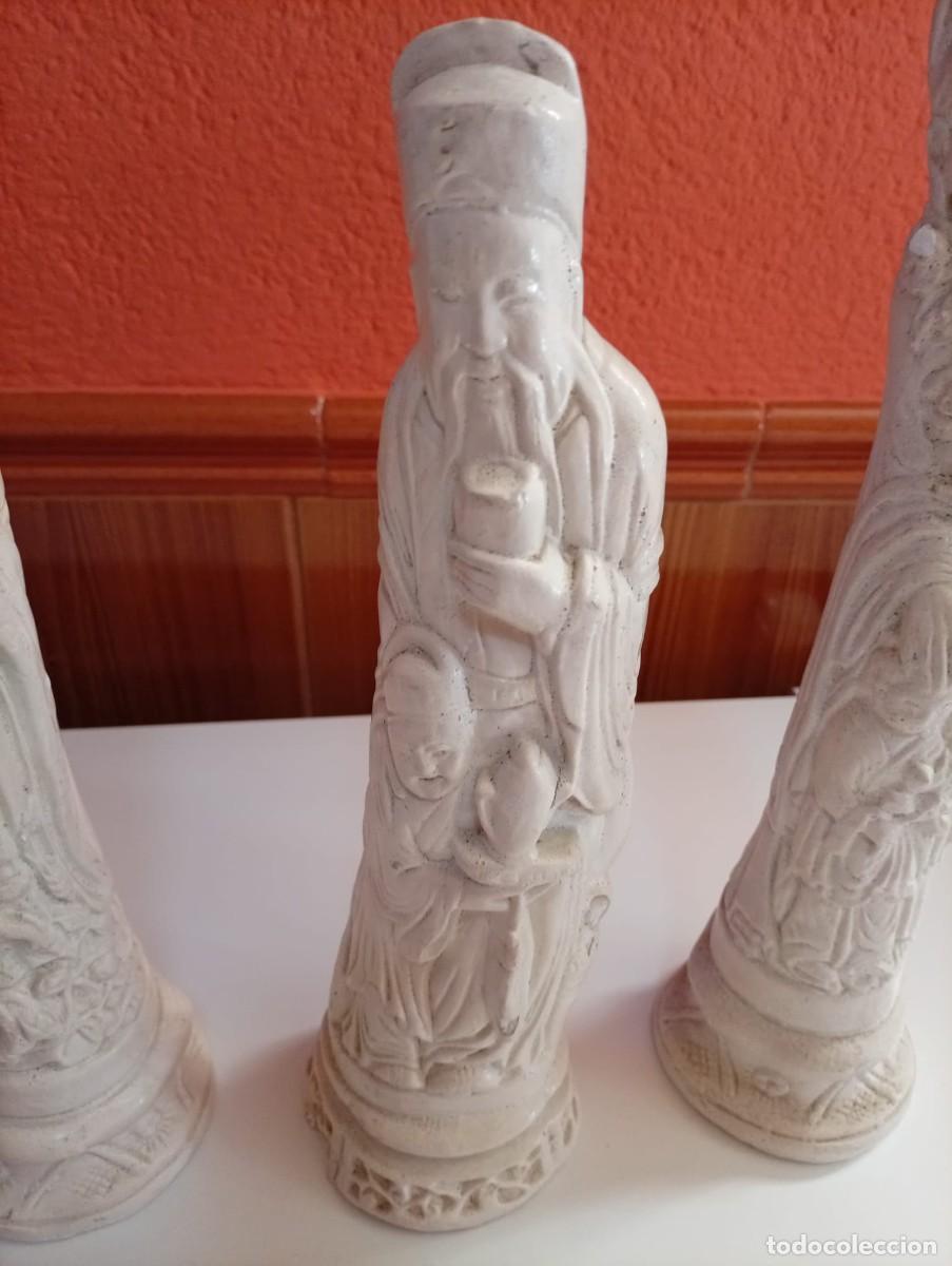 Arte: lote de tres figuras china - Foto 4