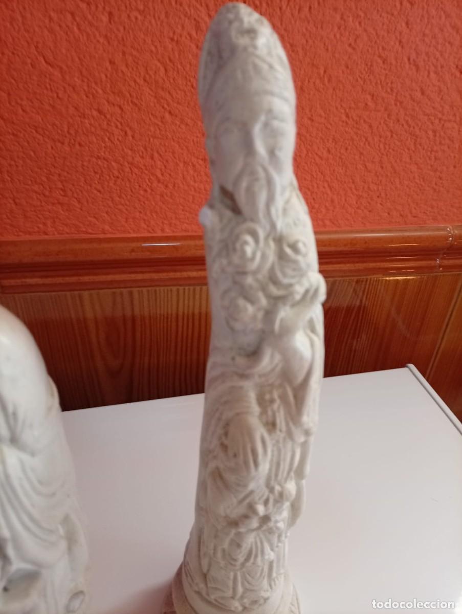 Arte: lote de tres figuras china - Foto 5
