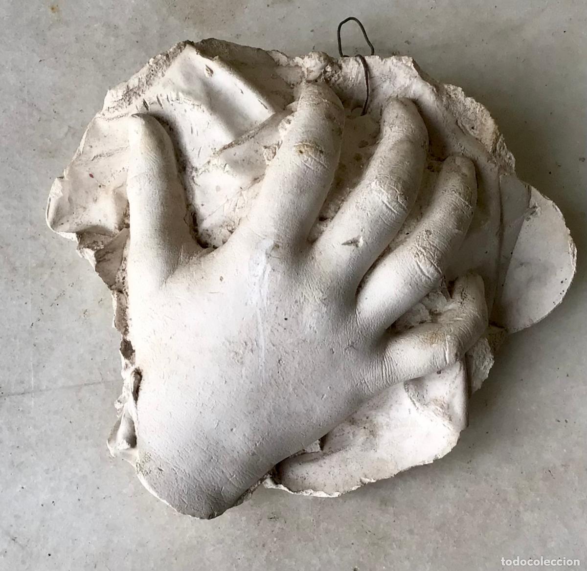 Arte: ANTIGUO MODELO DE PIE , EN ESTUCO FIRMADO , 1900 - TALLER DE ARTISTA