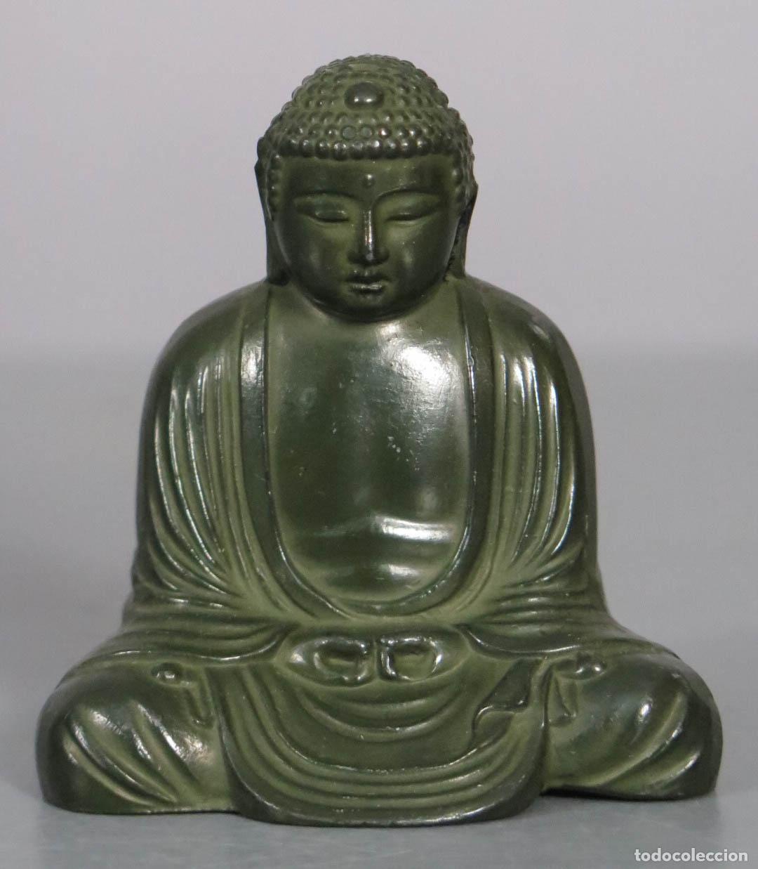 Arte: GRAN BUDA DE KAKAMURA. METAL PATINADO. MARCA EN BASE. PRINCIPIOS SIGLO XX