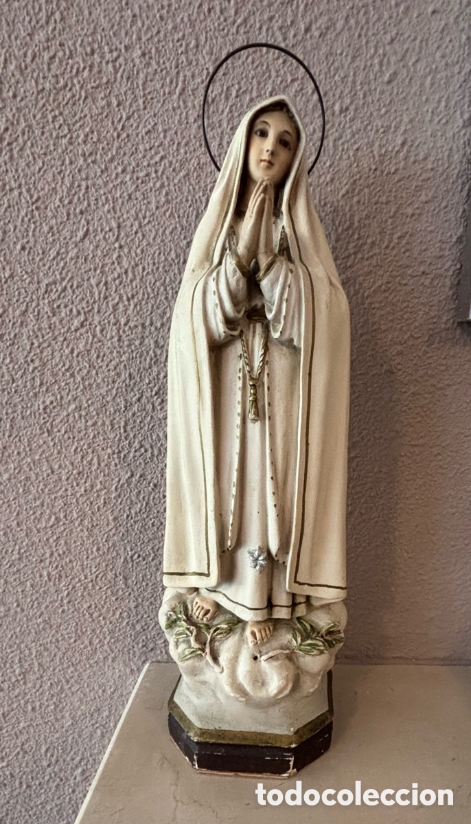 Arte: Virgen de F&aacute;tima taller de Rafael Hostench Qiint (Olot)