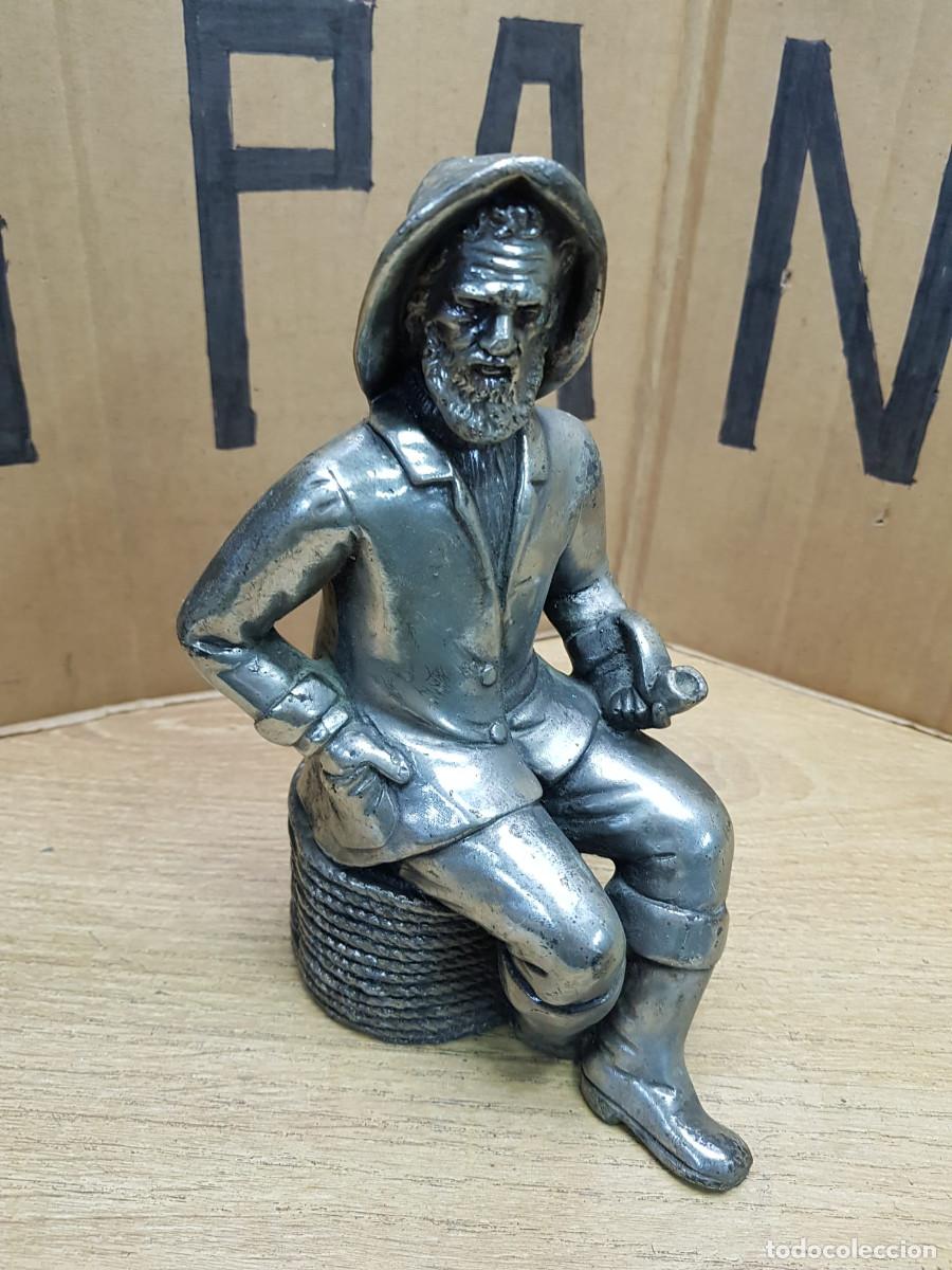 Arte: ESTATUA DE HOMBRE-BA&Ntilde;O DE PLATA - Foto 1
