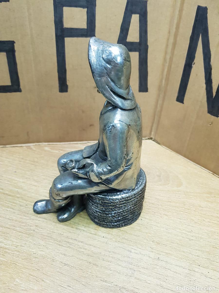 Arte: ESTATUA DE HOMBRE-BA&Ntilde;O DE PLATA - Foto 3