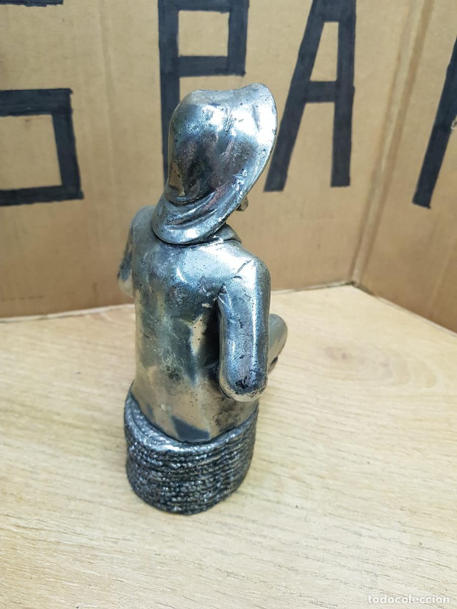 Arte: ESTATUA DE HOMBRE-BA&Ntilde;O DE PLATA - Foto 4