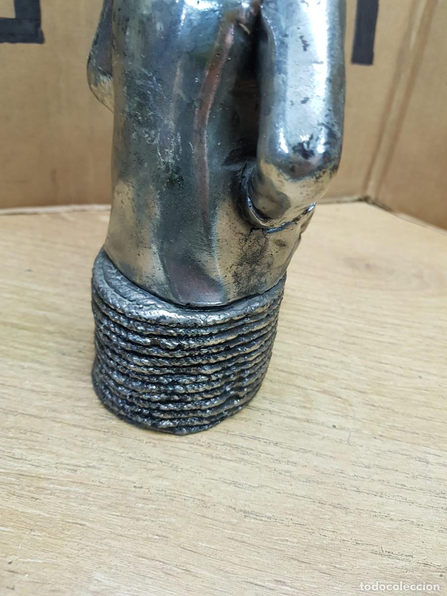 Arte: ESTATUA DE HOMBRE-BA&Ntilde;O DE PLATA - Foto 5