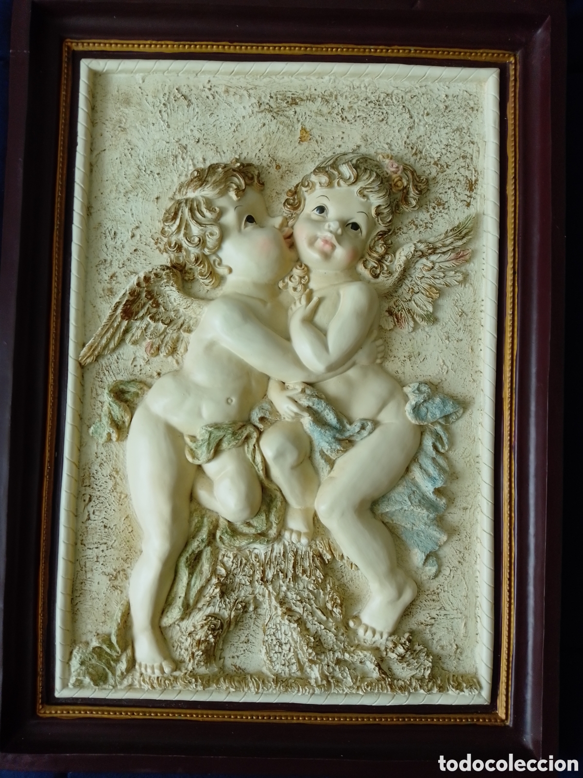 Arte: Bassorilievo Decorativo &rdquo;Collezione Galileo&rdquo; &ndash; Angeli Cherubini ​Elegante pannello decorativo in ri
