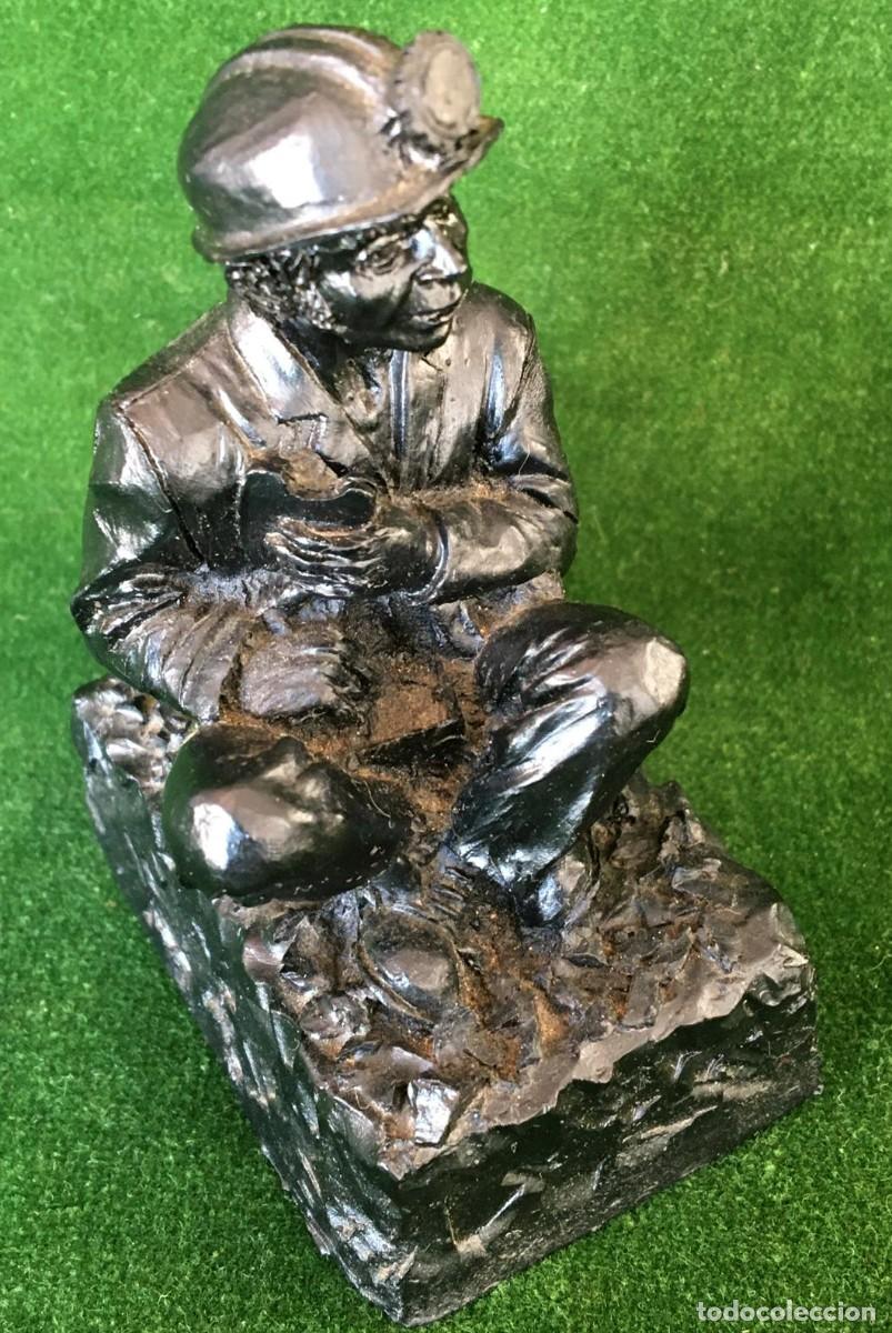 Arte: Figura de minero tallada en carb&oacute;n - Foto 4