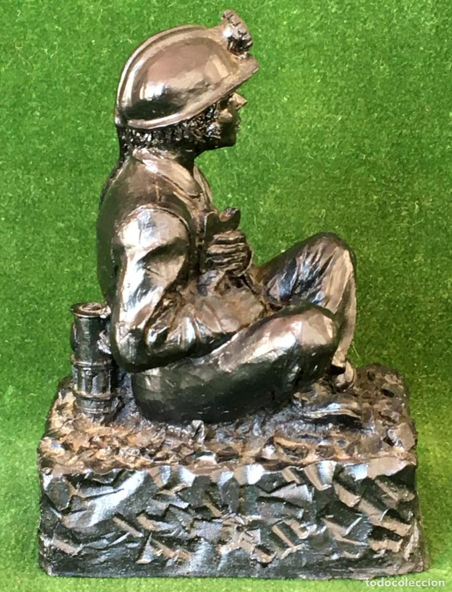 Arte: Figura de minero tallada en carb&oacute;n - Foto 7