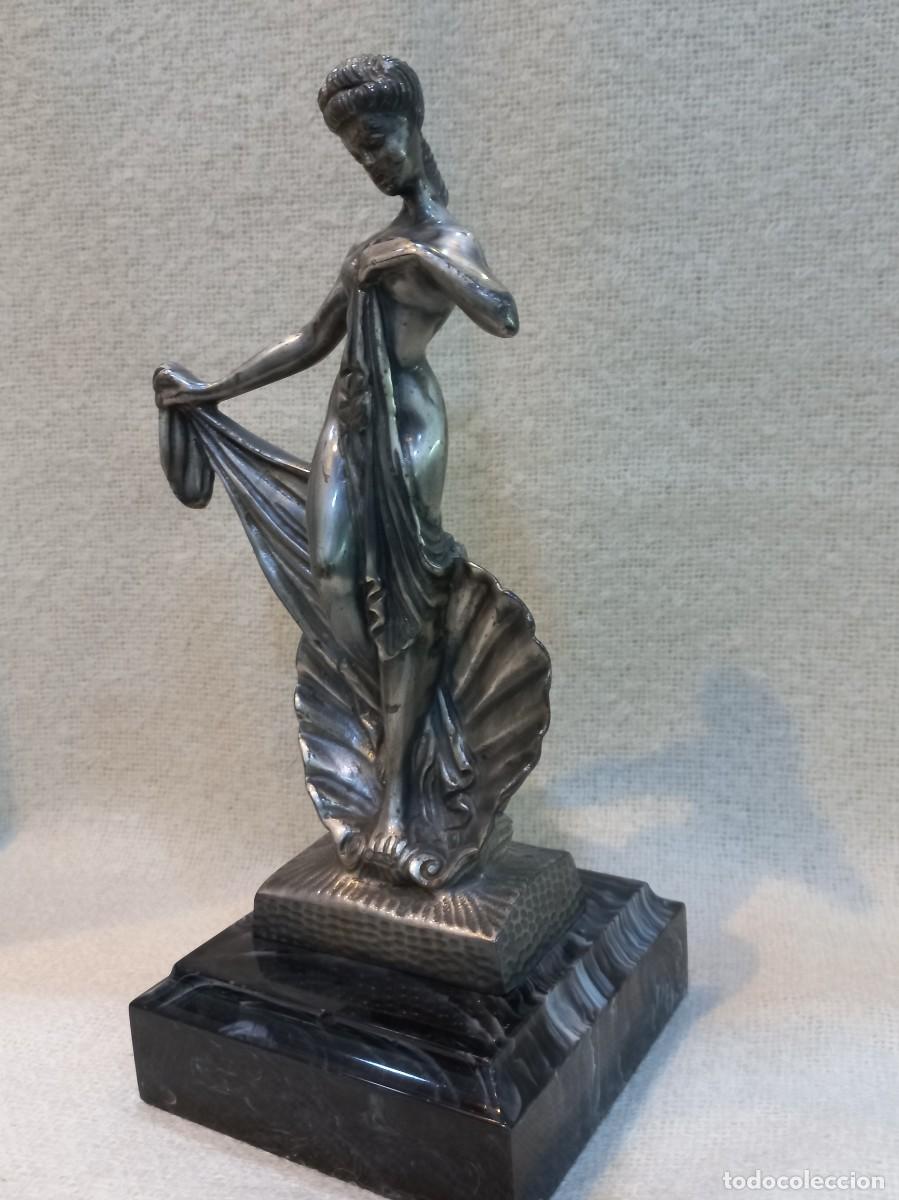 Arte: FIGURA &uml;VENUS-AFRODITA&uml; esta&ntilde;o y m&aacute;rmol (27cm) - Foto 2