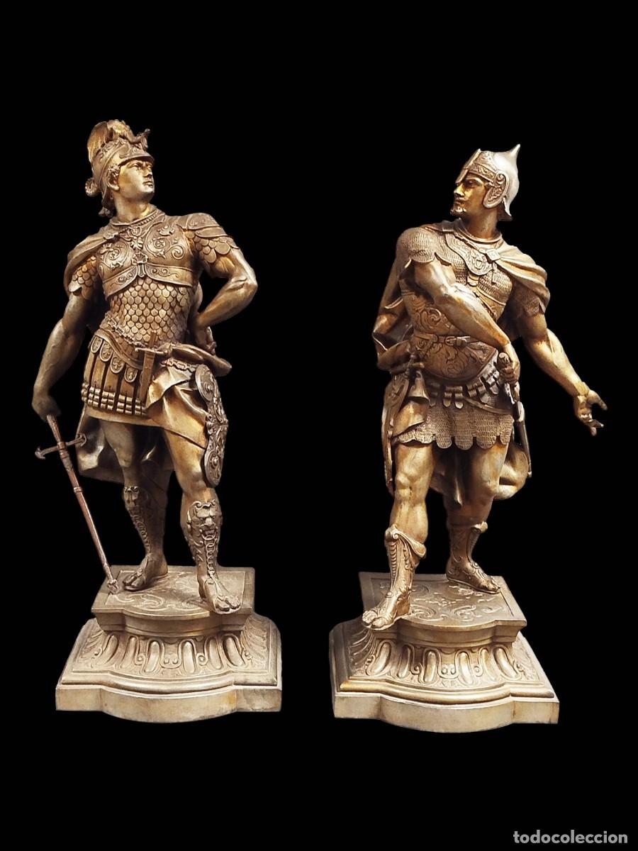 Arte: FIGURAS DE GUERREROS VIKINGOS DE CALAMINA