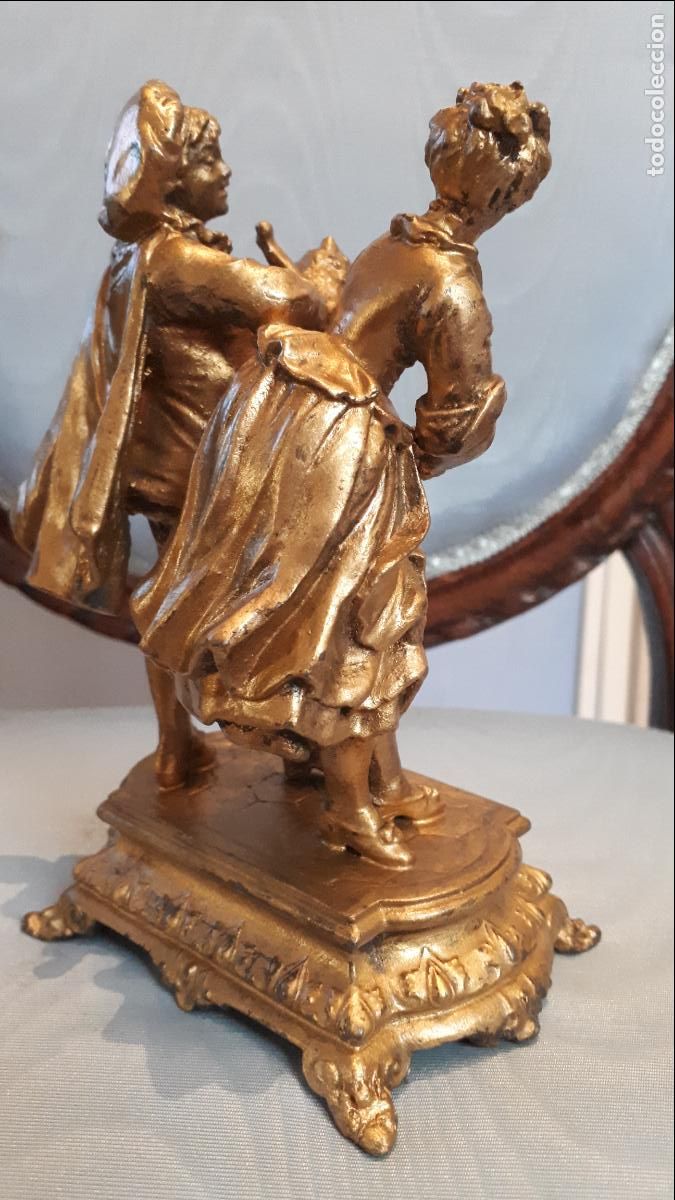 Arte: FIGURA DE ESTA&Ntilde;O DORADO . S. XIX. - Foto 4