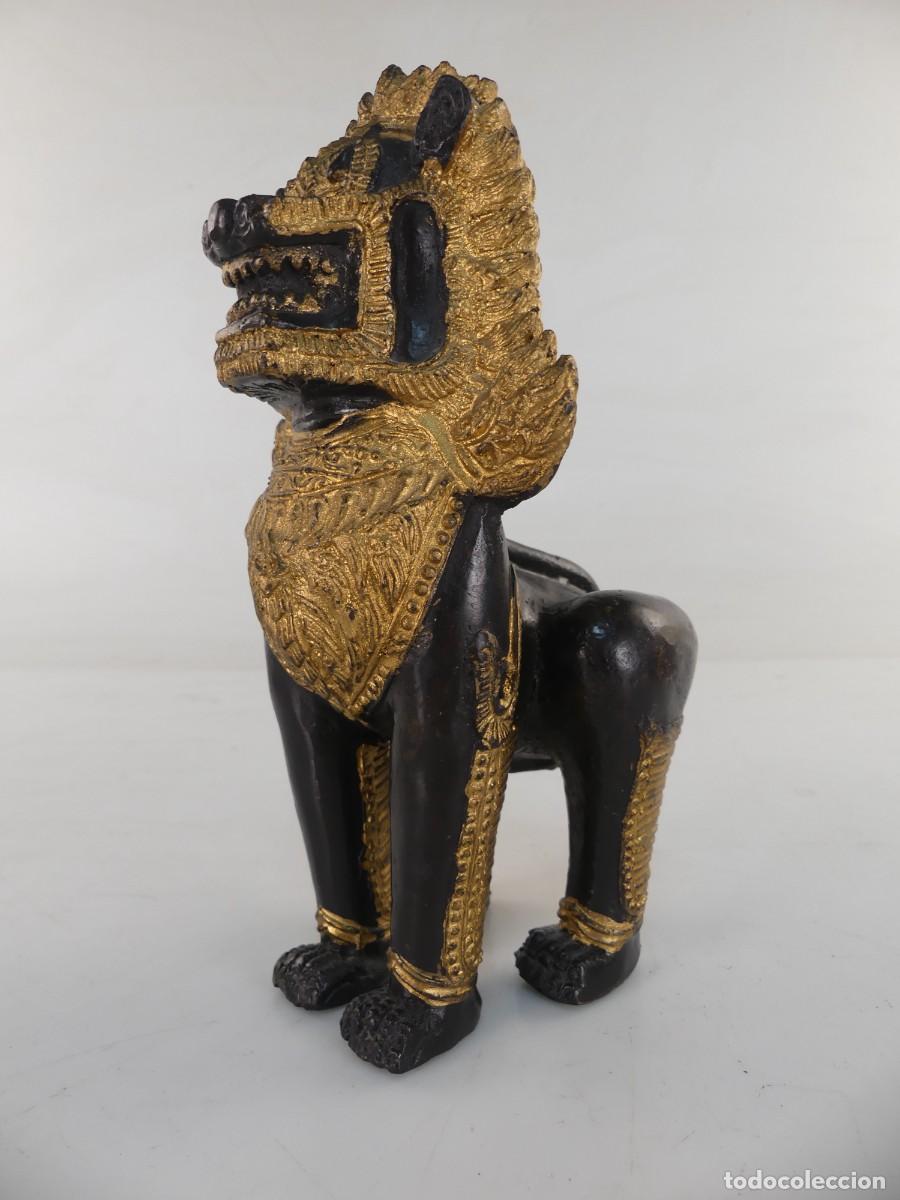 Arte: BONITA FIGURA DE LEON FOO OBJETO DE DECORACION