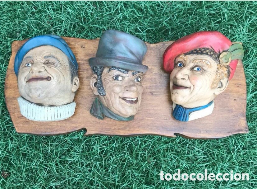 Arte: Figuras de rostros pintado a mano - Foto 1