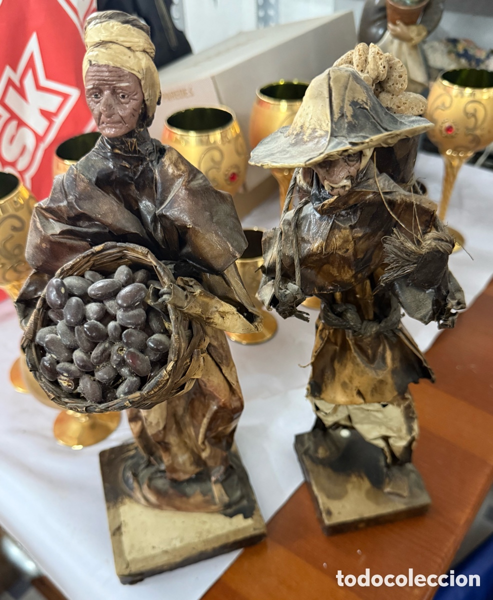 Arte: Lote de 2 figuras echas con semillas - Foto 1