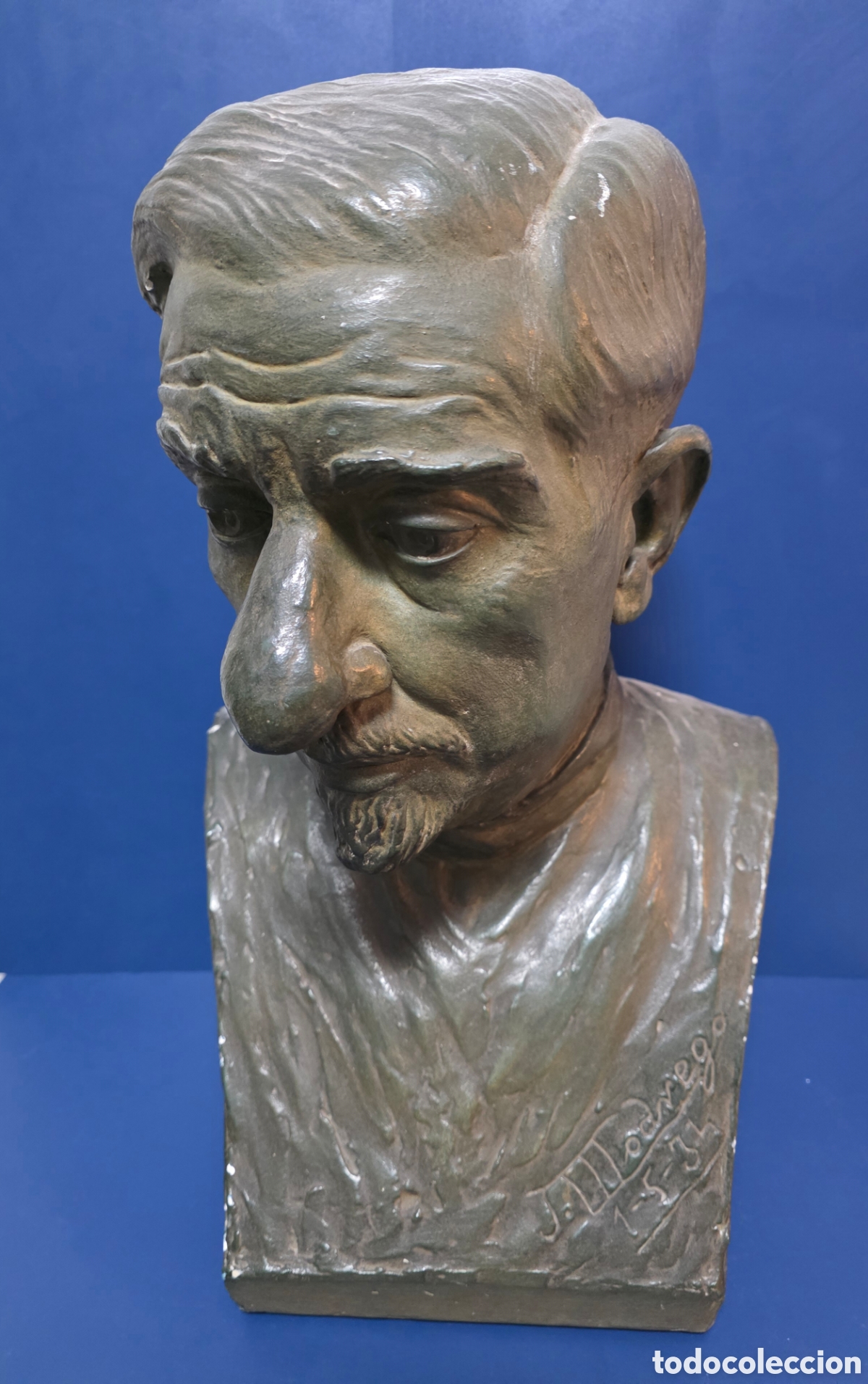 Arte: Busto obra de Juan Modrego Garc&eacute;s en estuco - Foto 7