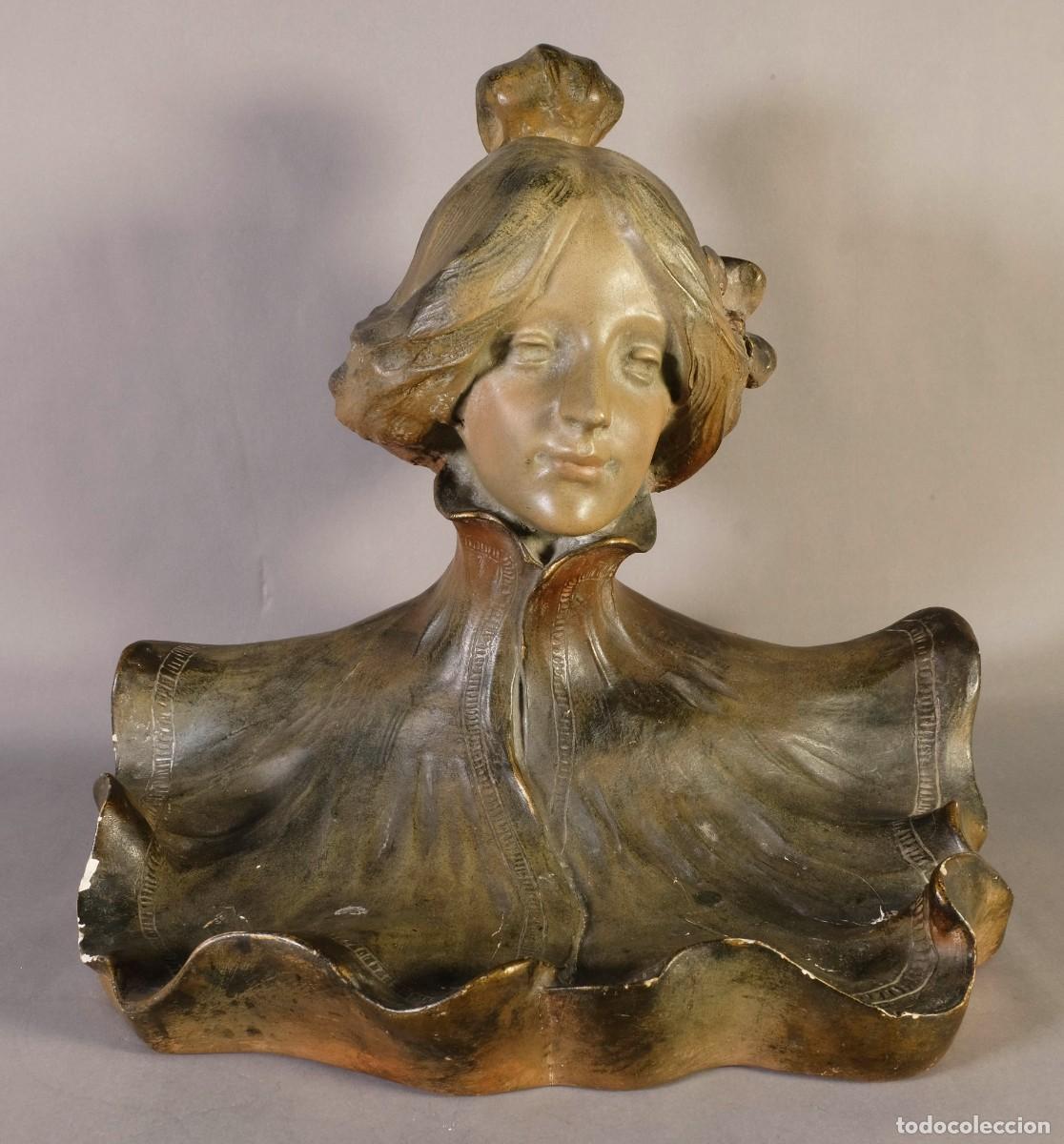Arte: ESCULTURA EN ESCAYOLA ART NOUVEAU HECHA EN LOS TALLERES DE JOSEP LLIMONA