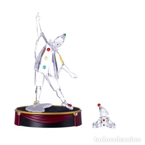 Arte: Cristal y vidrio - Pierrot y beb&eacute; payaso - Cristal Swarovski - Edici&oacute;n limitada