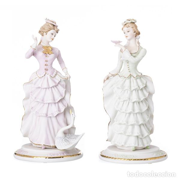 Arte: Escultura - Dos figuras femeninas - firmada por Vittorio Sabadin