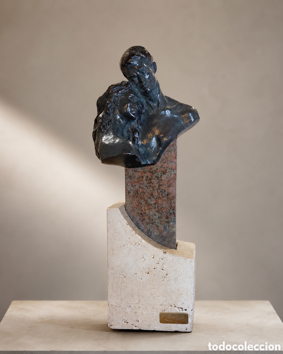 Arte: Escultura firmada Mir&oacute; 1992 numerada 342/3999