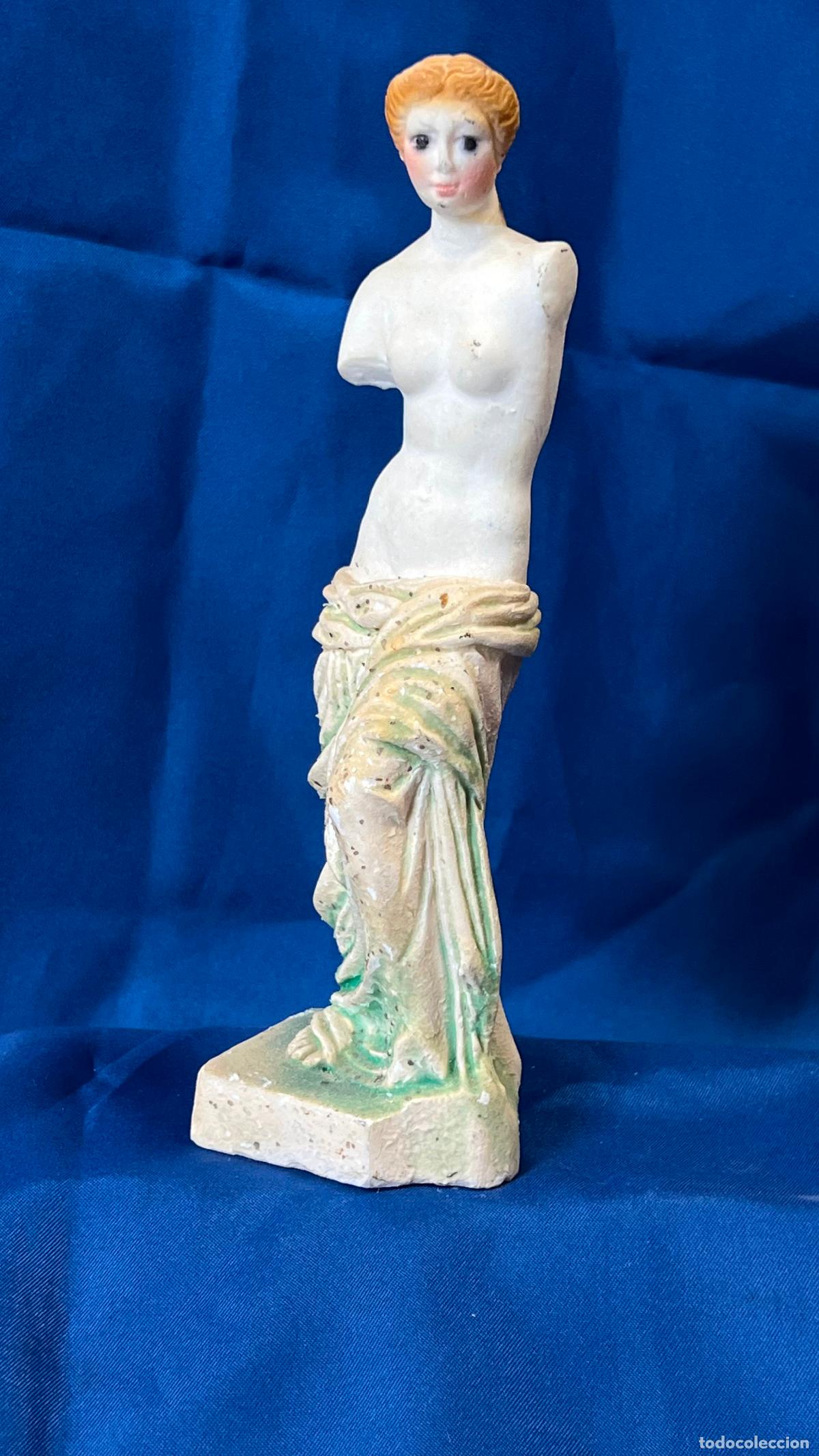 Arte: ESTATUILLA DE LA VENUS DE MILO EN CER&Aacute;MICA O ESCOYOLA POL&Iacute;CROMA