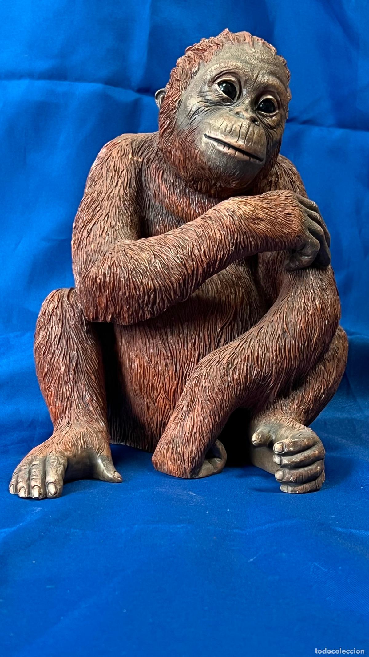 Art: FIGURA DE SIMIO / ORANGUT&Aacute;N SENTADO DE &rdquo;THE LEONARDO COLLECTION&rdquo; (A&Ntilde;O 2003)