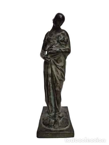 Arte: Fidel Aguilar i Marc&oacute; (1894&ndash;1917) - Maternidad - Cer&aacute;mica Argerata Quart, Girona