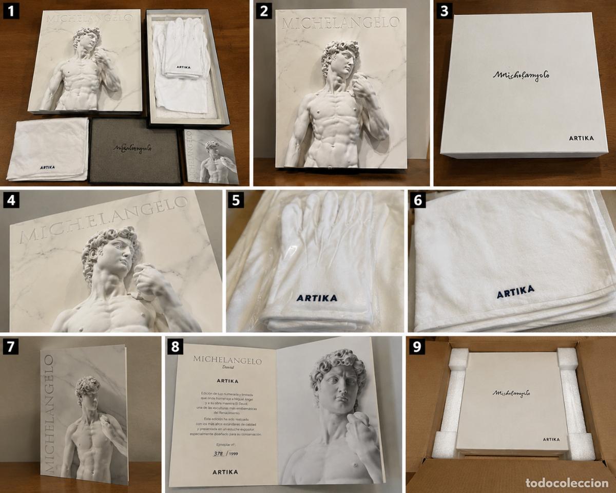Arte: ARTIKA Michelangelo David edici&oacute;n limitada de lujo con certificado y estuche