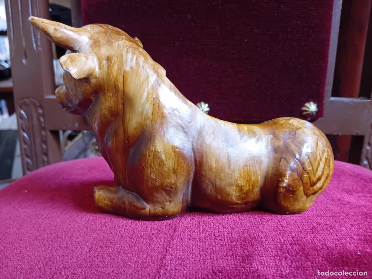 Arte: Toro o buey de yeso d&eacute;cada de los 70/80 - Foto 3