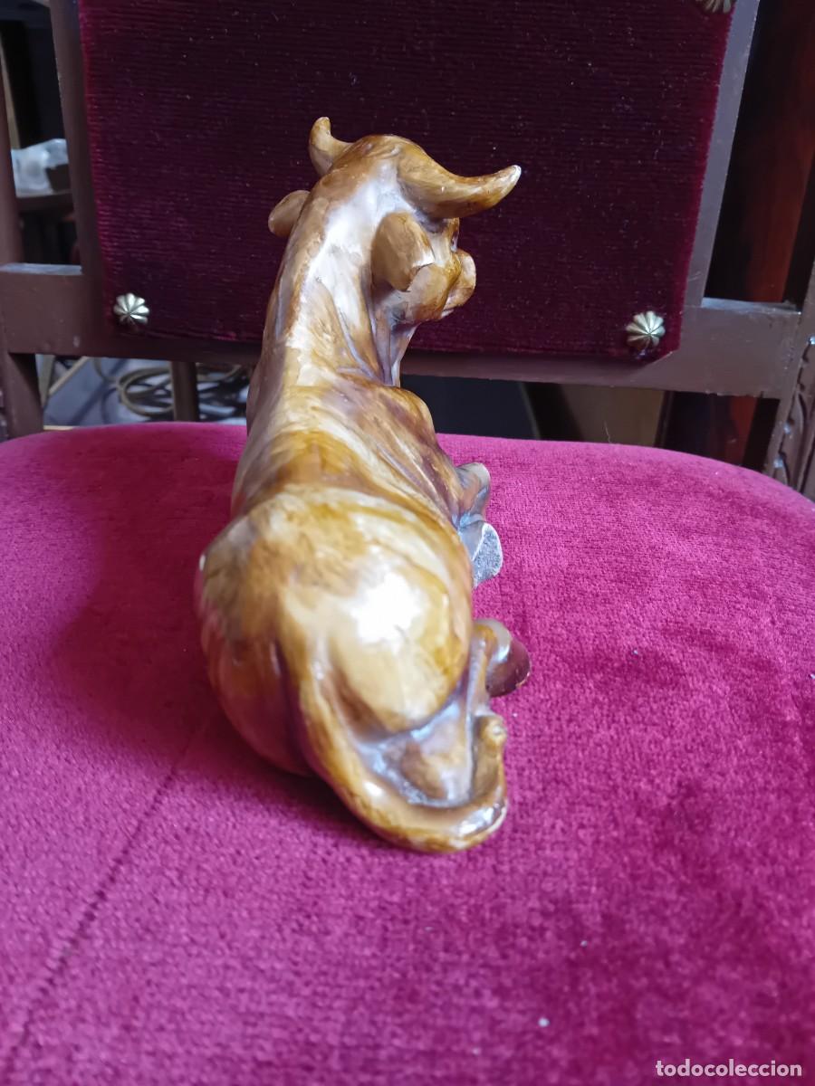 Arte: Toro o buey de yeso d&eacute;cada de los 70/80 - Foto 4